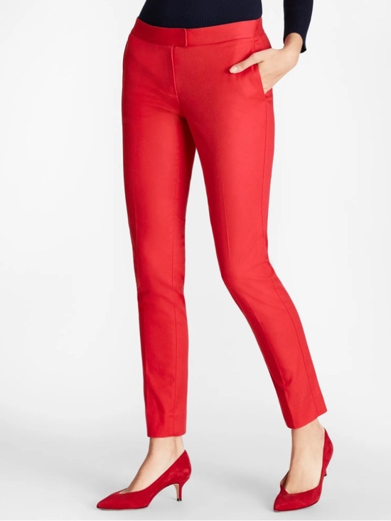 Brooks Brothers Pants - Brooks Brothers Stretch Cotton Advantage Chino Pants Size 10 Red Flattering Fit